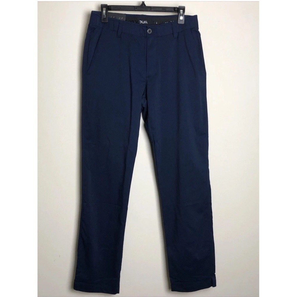 Under Armour The Showdown Coach's Straight Pants Men's  Sz 50 Navy Blue Golf